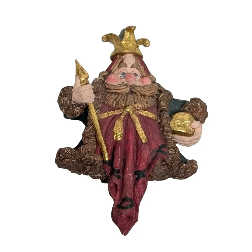 Vintage Dept 56 We Three Kings Whimsical Wise Men Christmas Ornaments Set of 3